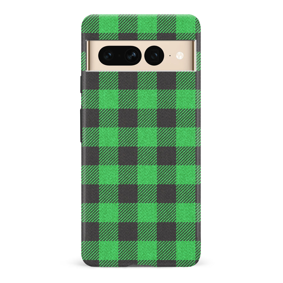 Google Pixel 7 Pro Lumberjack Plaid Phone Case - Green