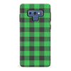 Samsung Galaxy Note 9 Lumberjack Plaid Phone Case - Green