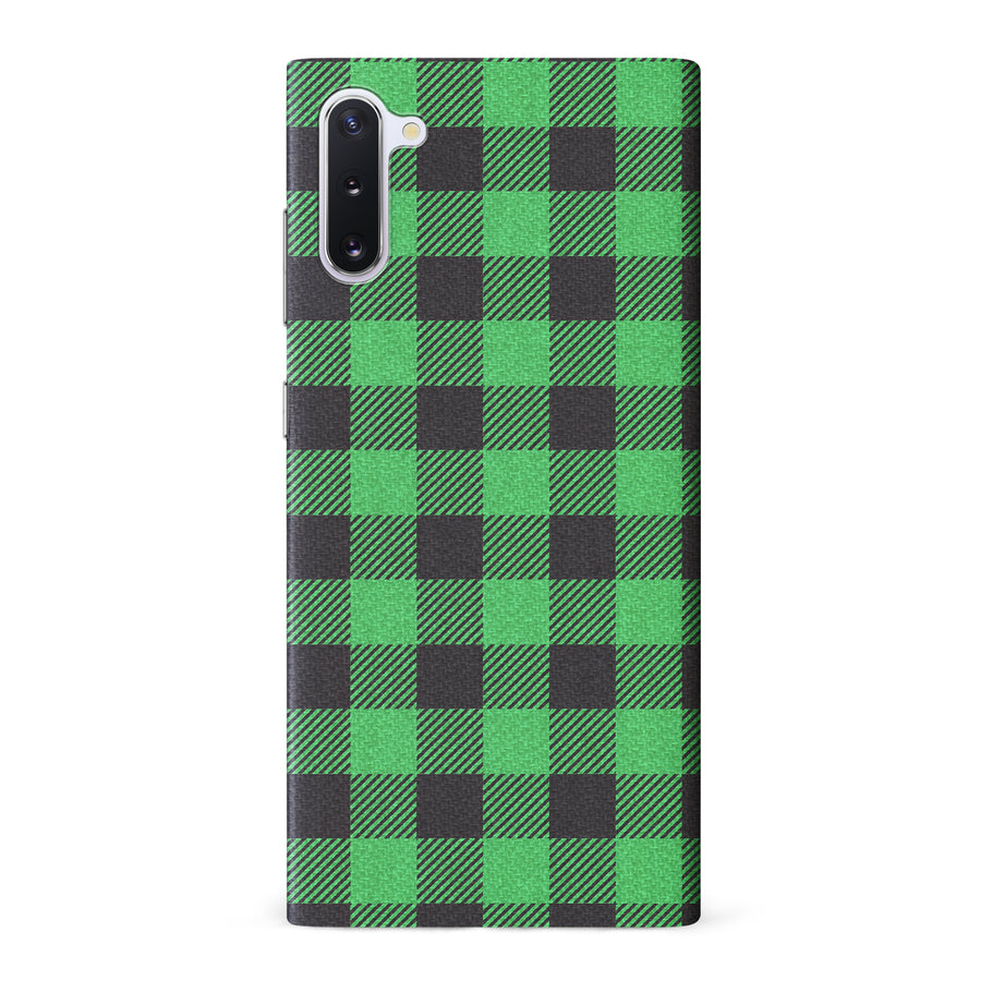 Samsung Galaxy Note 10 Lumberjack Plaid Phone Case - Green