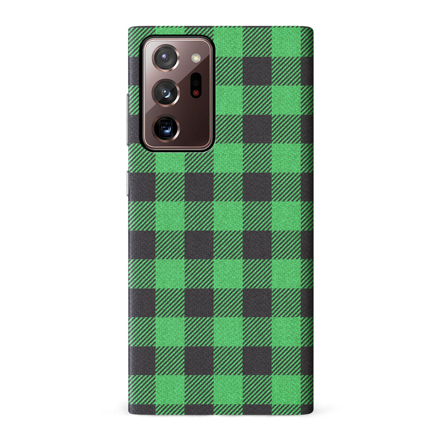 Samsung Galaxy Note 20 Ultra Lumberjack Plaid Phone Case - Green