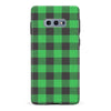 Samsung Galaxy S10e Lumberjack Plaid Phone Case - Green