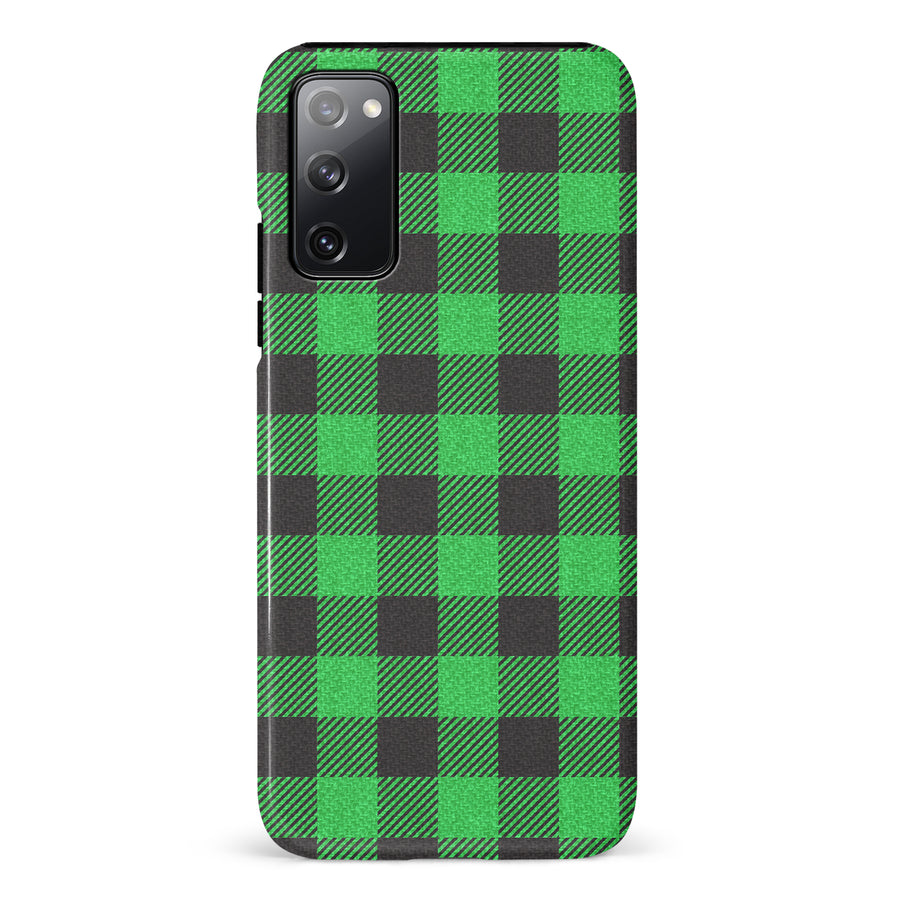 Samsung Galaxy S20 FE Lumberjack Plaid Phone Case - Green