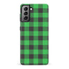 Samsung Galaxy S21 Plus Lumberjack Plaid Phone Case - Green