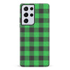 Samsung Galaxy S21 Ultra Lumberjack Plaid Phone Case - Green