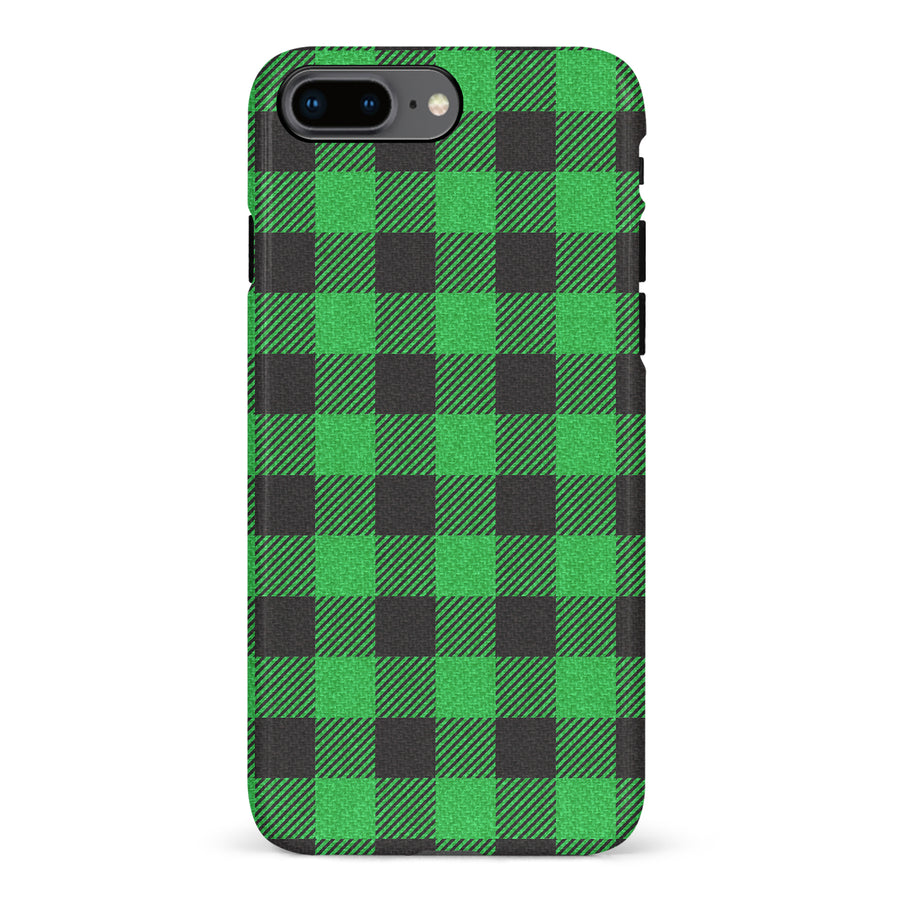 iPhone 8 Plus Lumberjack Plaid Phone Case - Green