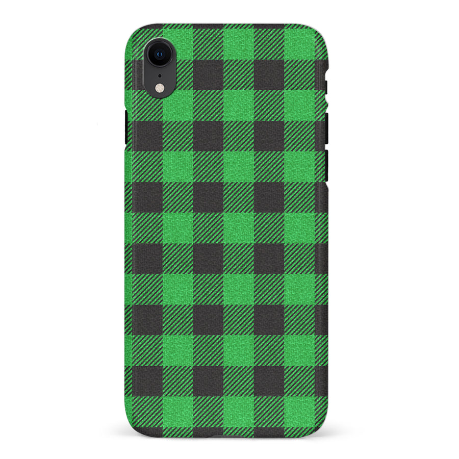iPhone XR Lumberjack Plaid Phone Case - Green