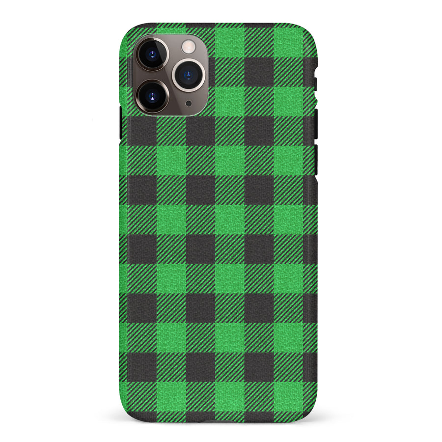 iPhone 11 Pro Max Lumberjack Plaid Phone Case - Green