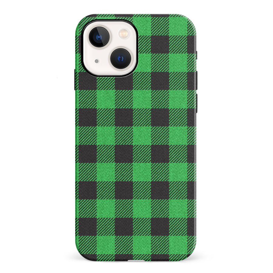 iPhone 13 Lumberjack Plaid Phone Case - Green