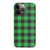 iPhone 14 Pro Lumberjack Plaid Phone Case - Green