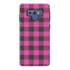 Samsung Galaxy Note 9 Lumberjack Plaid Phone Case - Pink