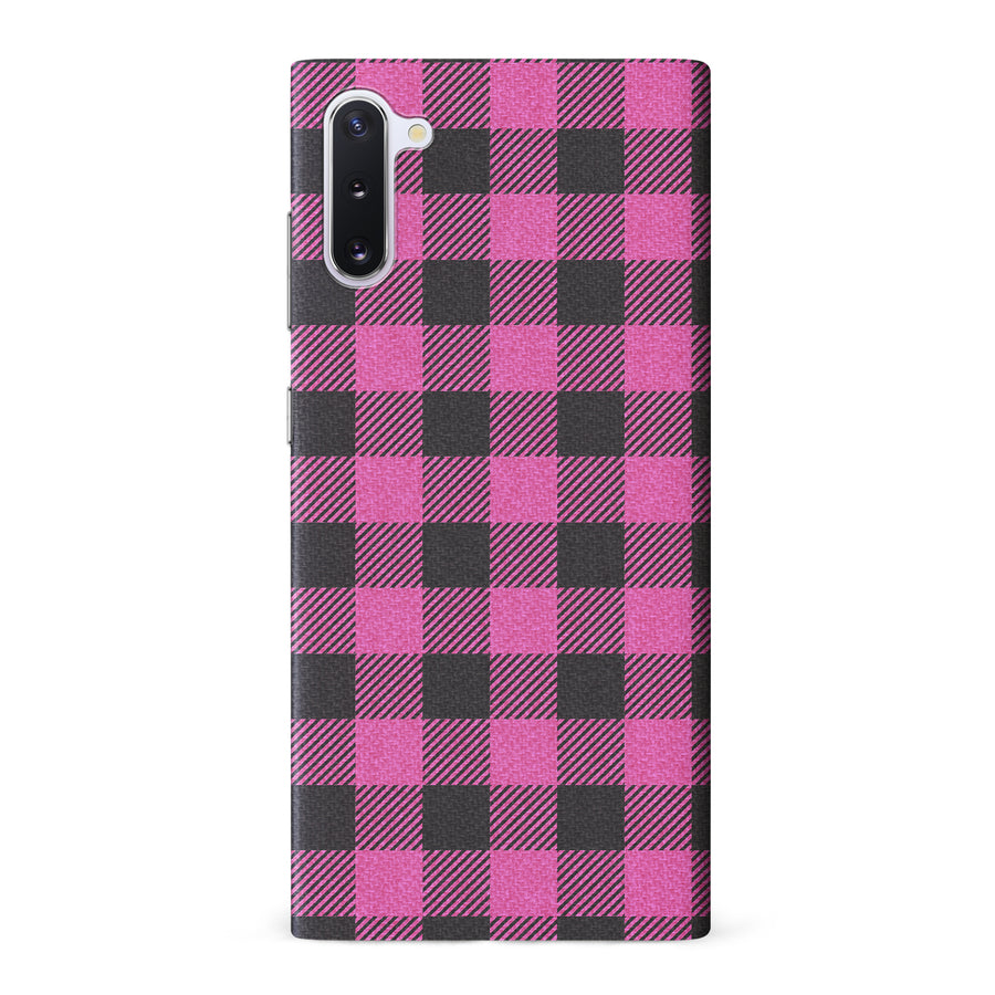 Samsung Galaxy Note 10 Lumberjack Plaid Phone Case - Pink