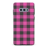 Samsung Galaxy S10e Lumberjack Plaid Phone Case - Pink