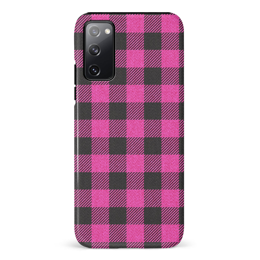 Samsung Galaxy S20 FE Lumberjack Plaid Phone Case - Pink