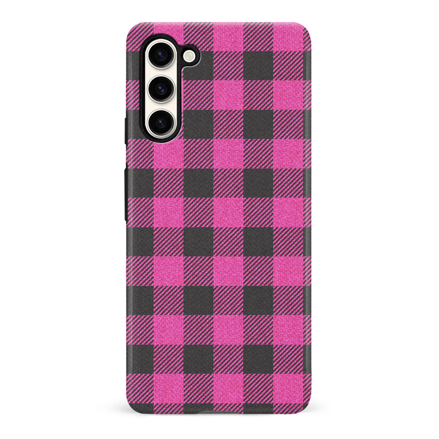 Samsung Galaxy S23 Lumberjack Plaid Phone Case - Pink