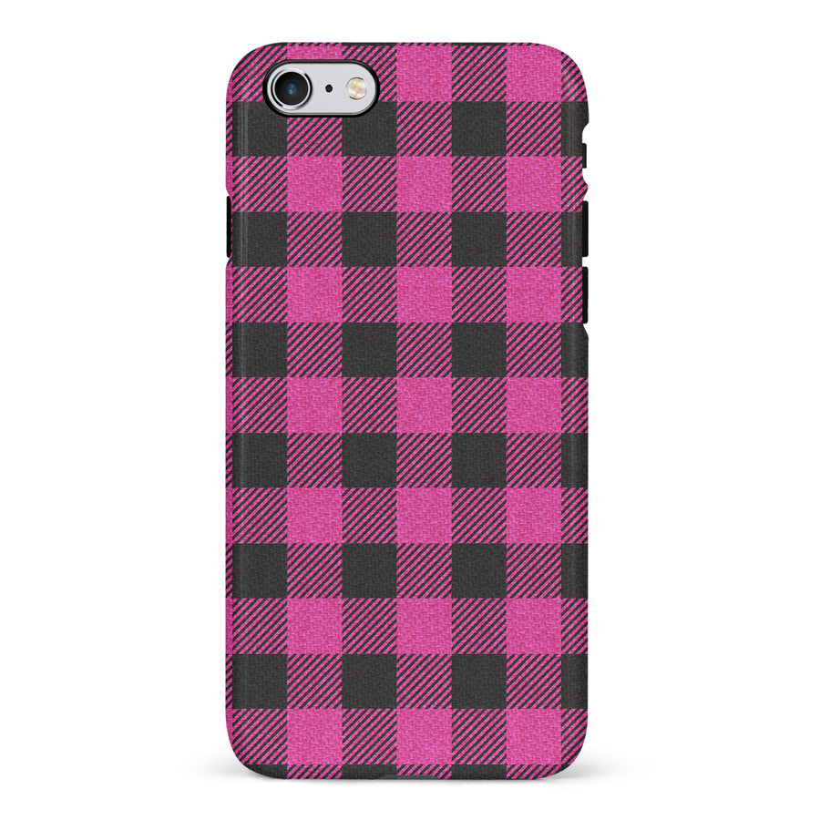 iPhone 6 Lumberjack Plaid Phone Case - Pink