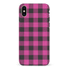 iPhone XS Max Lumberjack Plaid Phone Case - Pink
