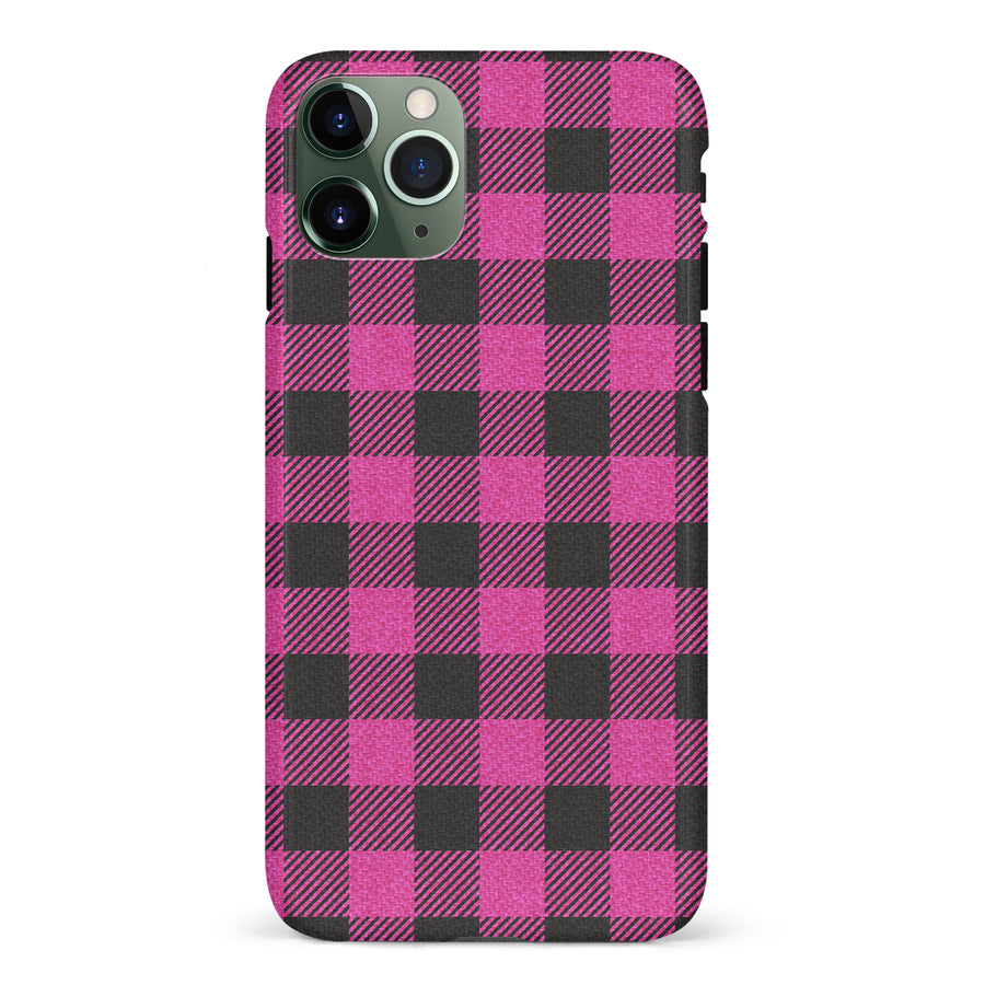 iPhone 11 Pro Lumberjack Plaid Phone Case - Pink