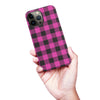 iPhone 13 Pro Max Lumberjack Plaid Phone Case - Pink