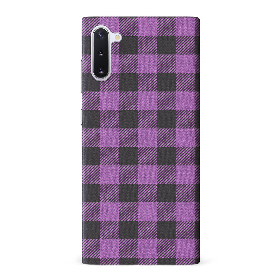 Samsung Galaxy Note 10 Lumberjack Plaid Phone Case - Purple