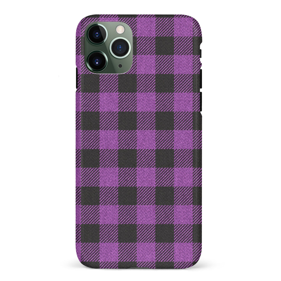 iPhone 11 Pro Lumberjack Plaid Phone Case - Purple