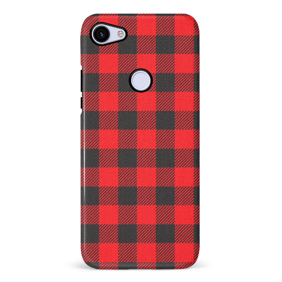 Google Pixel 3A Lumberjack Plaid Phone Case - Red