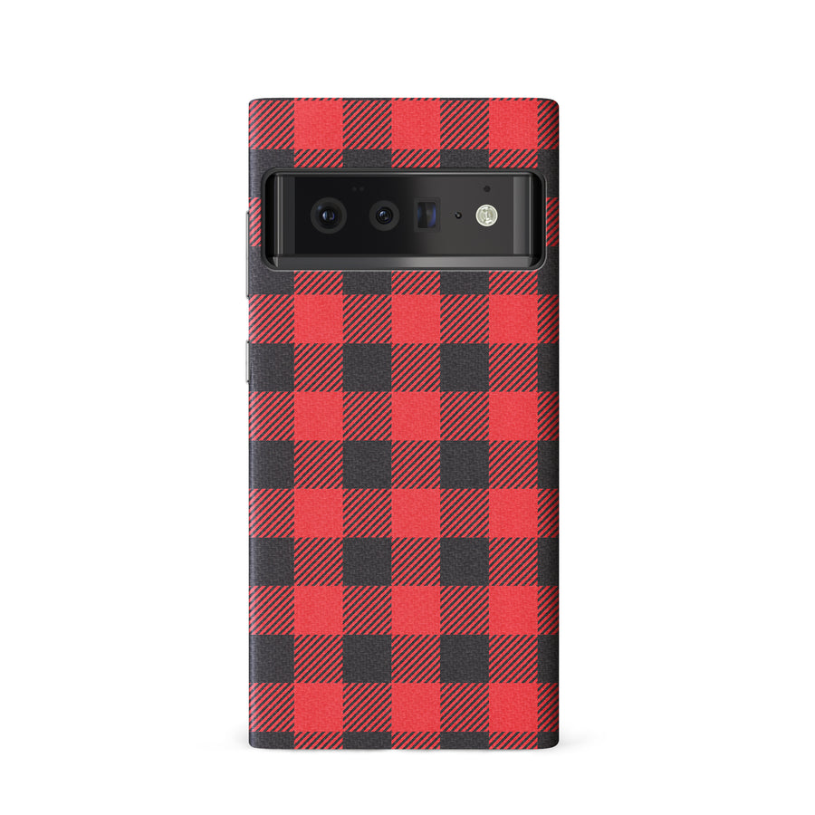 Google Pixel 6 Lumberjack Plaid Phone Case - Red