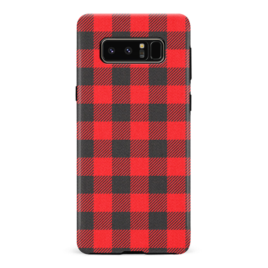 Samsung Galaxy Note 8 Lumberjack Plaid Phone Case - Red