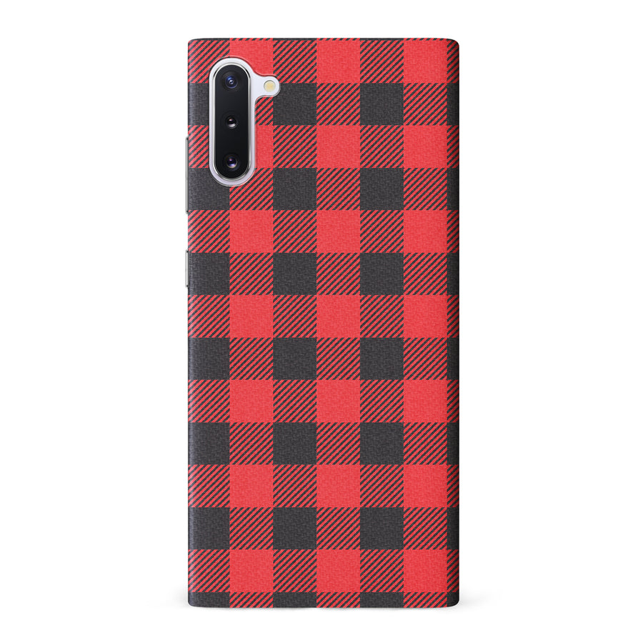 Samsung Galaxy Note 10 Lumberjack Plaid Phone Case - Red