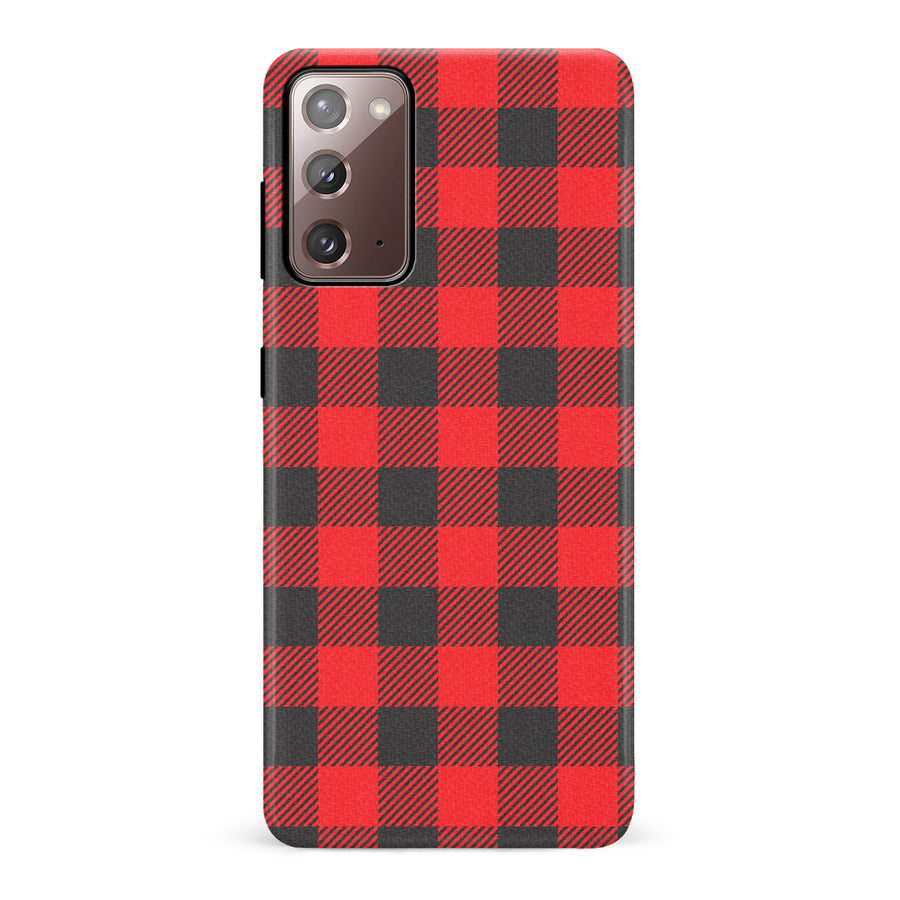 Samsung Galaxy Note 20 Lumberjack Plaid Phone Case - Red