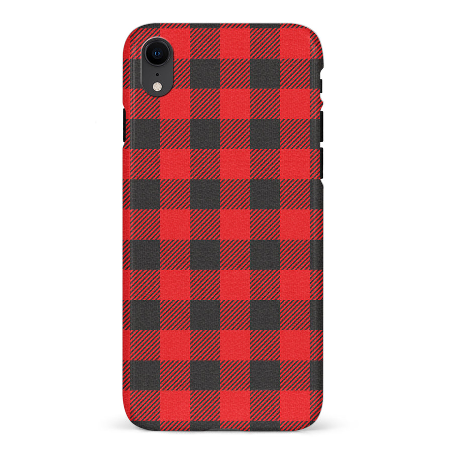 iPhone XR Lumberjack Plaid Phone Case - Red