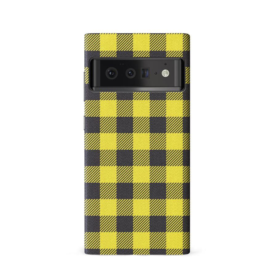 Google Pixel 6 Lumberjack Plaid Phone Case - Yellow