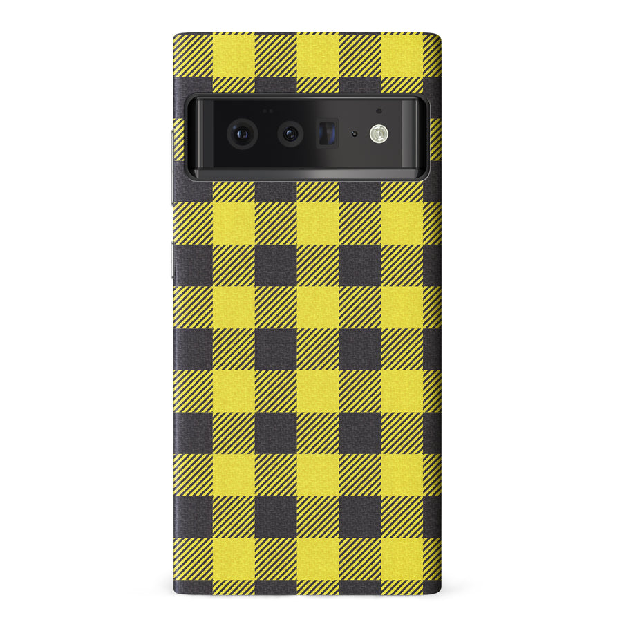 Google Pixel 6 Pro Lumberjack Plaid Phone Case - Yellow