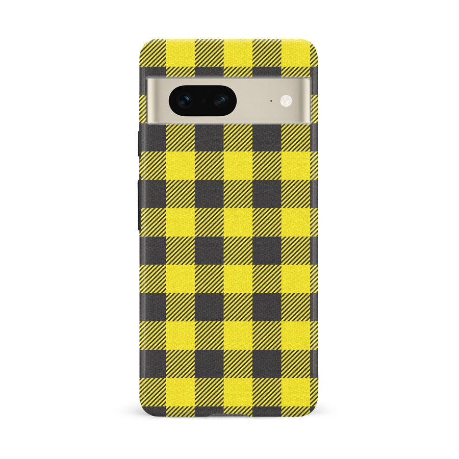 Google Pixel 7 Lumberjack Plaid Phone Case - Yellow