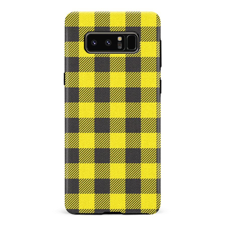 Samsung Galaxy Note 8 Lumberjack Plaid Phone Case - Yellow