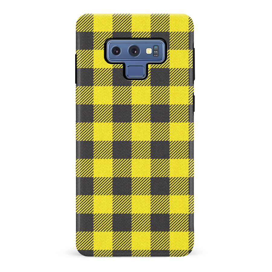 Samsung Galaxy Note 9 Lumberjack Plaid Phone Case - Yellow