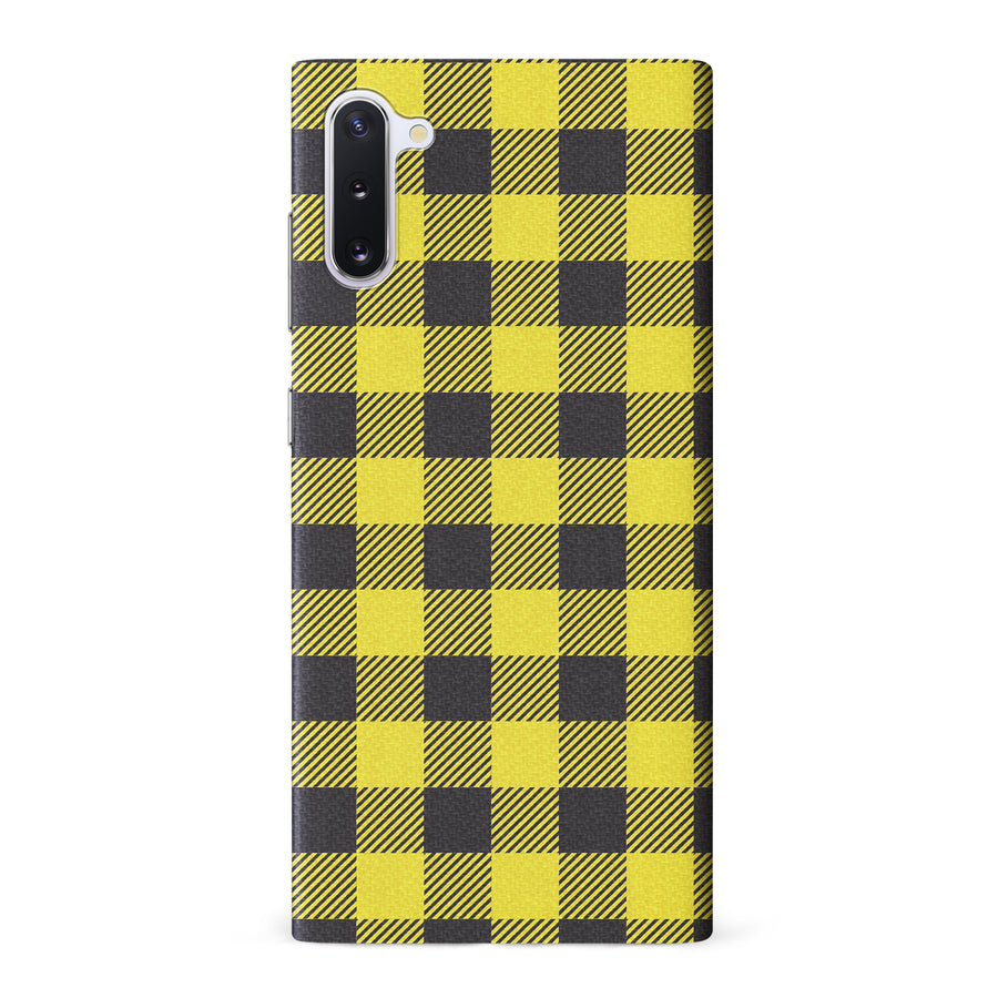 Samsung Galaxy Note 10 Lumberjack Plaid Phone Case - Yellow