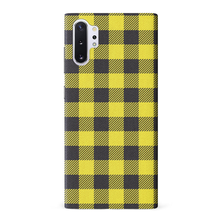 Samsung Galaxy Note 10 Plus Lumberjack Plaid Phone Case - Yellow