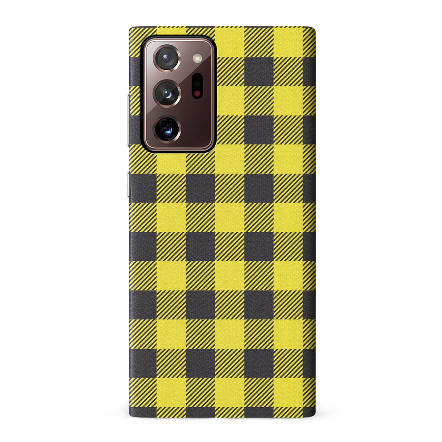 Samsung Galaxy Note 20 Ultra Lumberjack Plaid Phone Case - Yellow