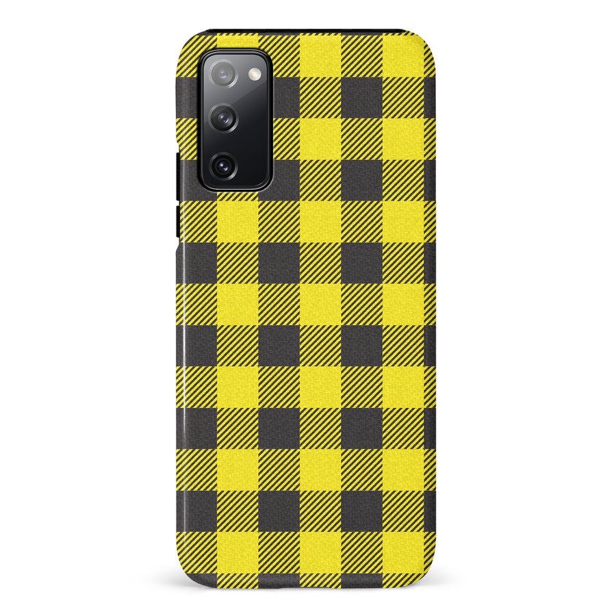 Samsung Galaxy S20 FE Lumberjack Plaid Phone Case - Yellow