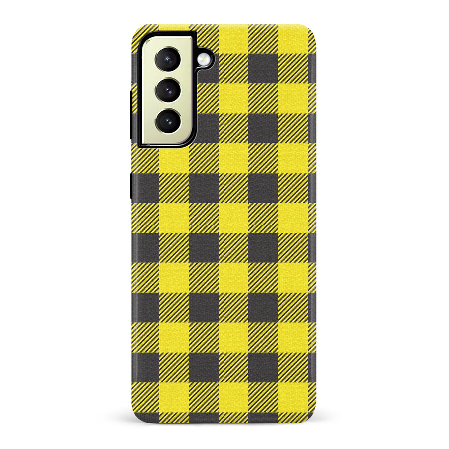 Samsung Galaxy S22 Plus Lumberjack Plaid Phone Case - Yellow
