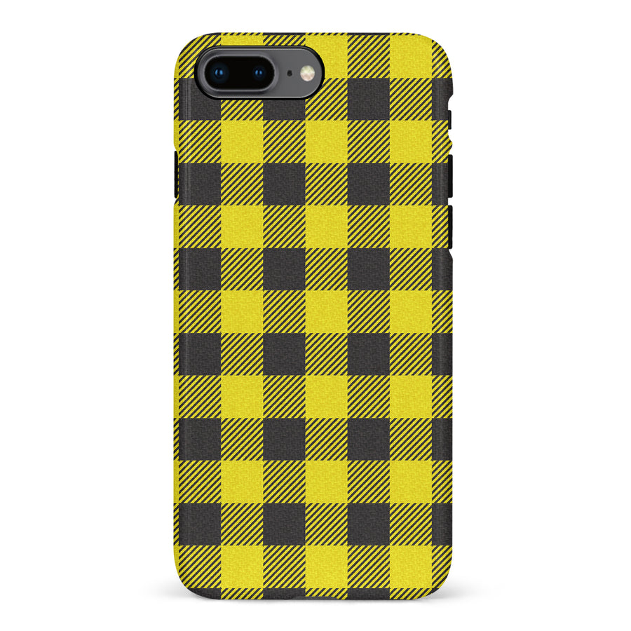 iPhone 8 Plus Lumberjack Plaid Phone Case - Yellow