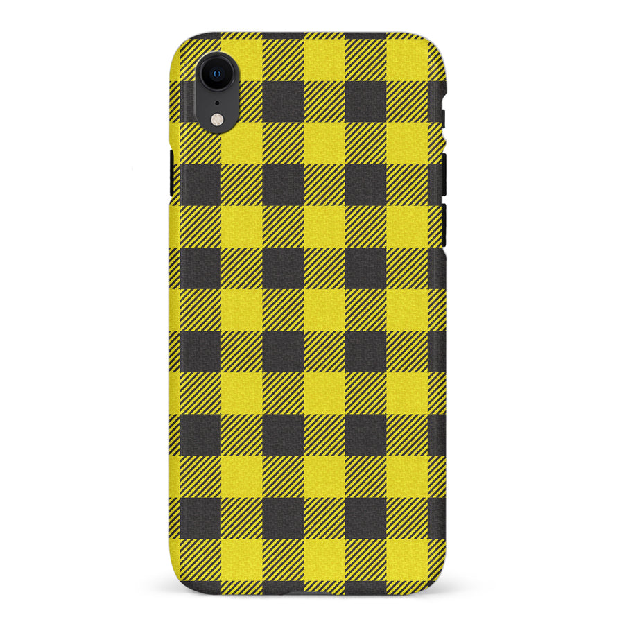 iPhone XR Lumberjack Plaid Phone Case - Yellow