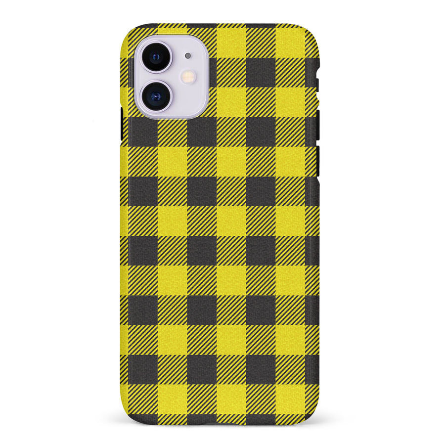 iPhone 11 Lumberjack Plaid Phone Case - Yellow