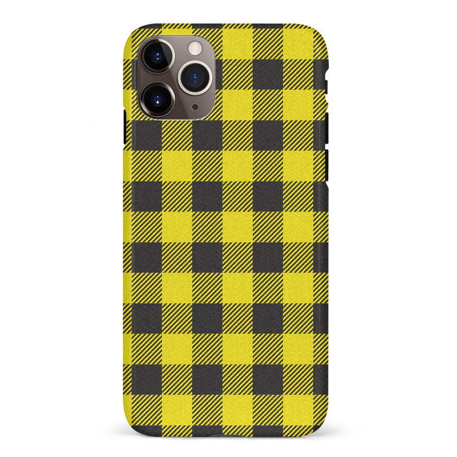 iPhone 11 Pro Max Lumberjack Plaid Phone Case - Yellow