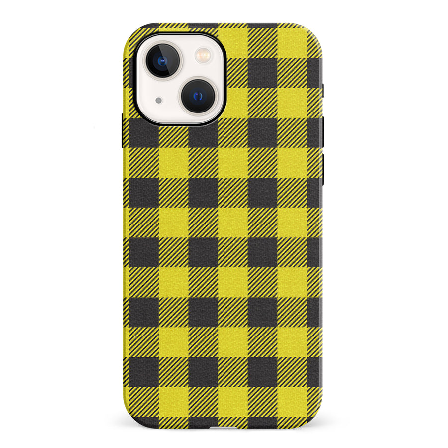iPhone 13 Lumberjack Plaid Phone Case - Yellow