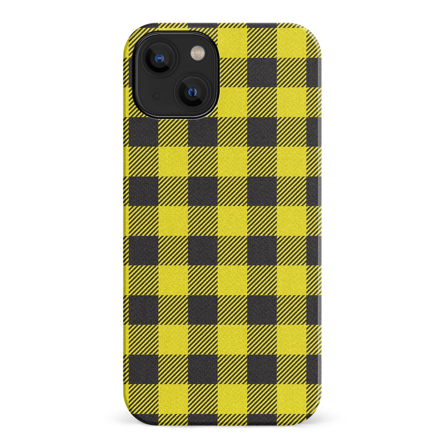iPhone 14 Lumberjack Plaid Phone Case - Yellow
