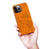 iPhone 13 Pro Max Abstract Cats Art Cat Phone Case - Orange