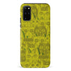 Samsung Galaxy S20 Plus Abstract Cats Art Cat Phone Case - Yellow