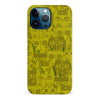 iPhone 12 Pro Max Abstract Cats Art Cat Phone Case - Yellow