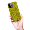 iPhone 13 Pro Max Abstract Cats Art Cat Phone Case - Yellow